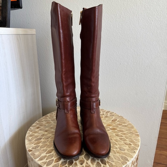 Tory Burch Alessandra Tall Leather Riding Boots size 5M - Picture 8 of 16